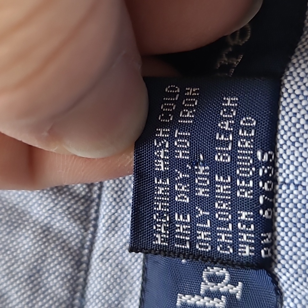 Ralph Lauren Blue Label Men's Denim Button Down w/ Embroidered Pocket - Size 10 - Picture 7 of 7